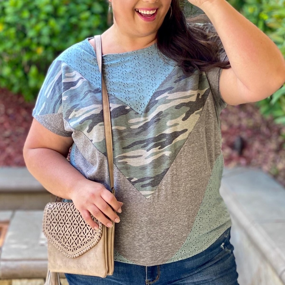 Chevron Camo Top
